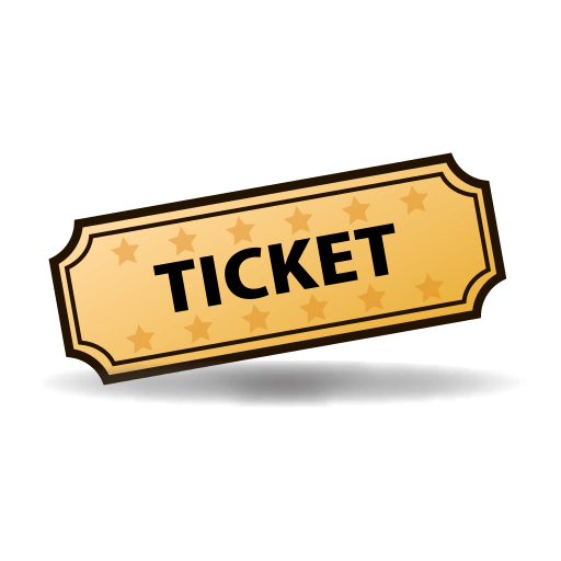 Golden Ticket PNG Isolated File