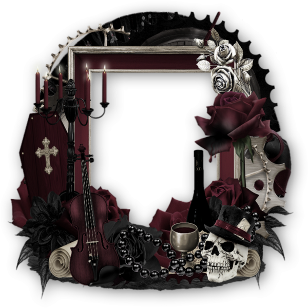 Gothic Frame PNG Isolated Image