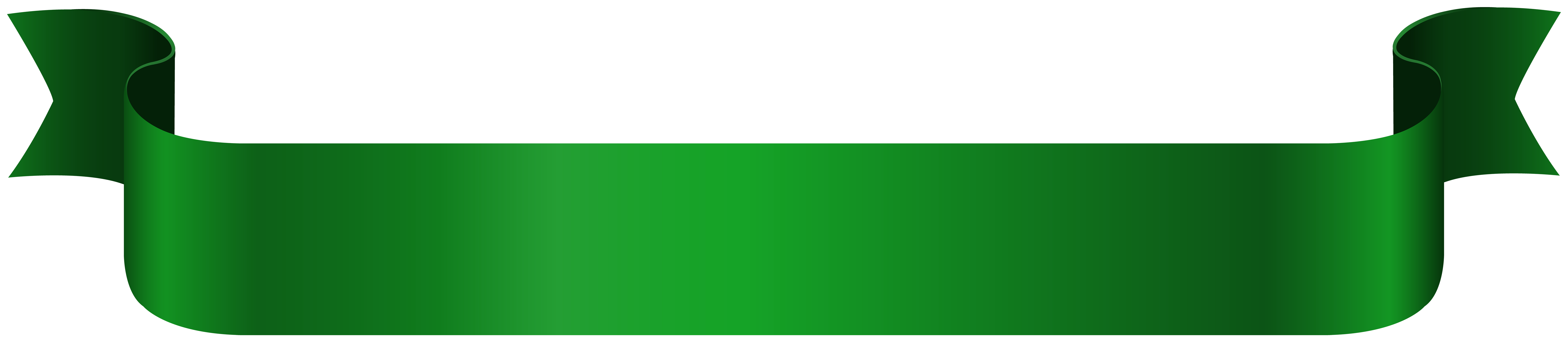 Green Banner PNG Isolated HD