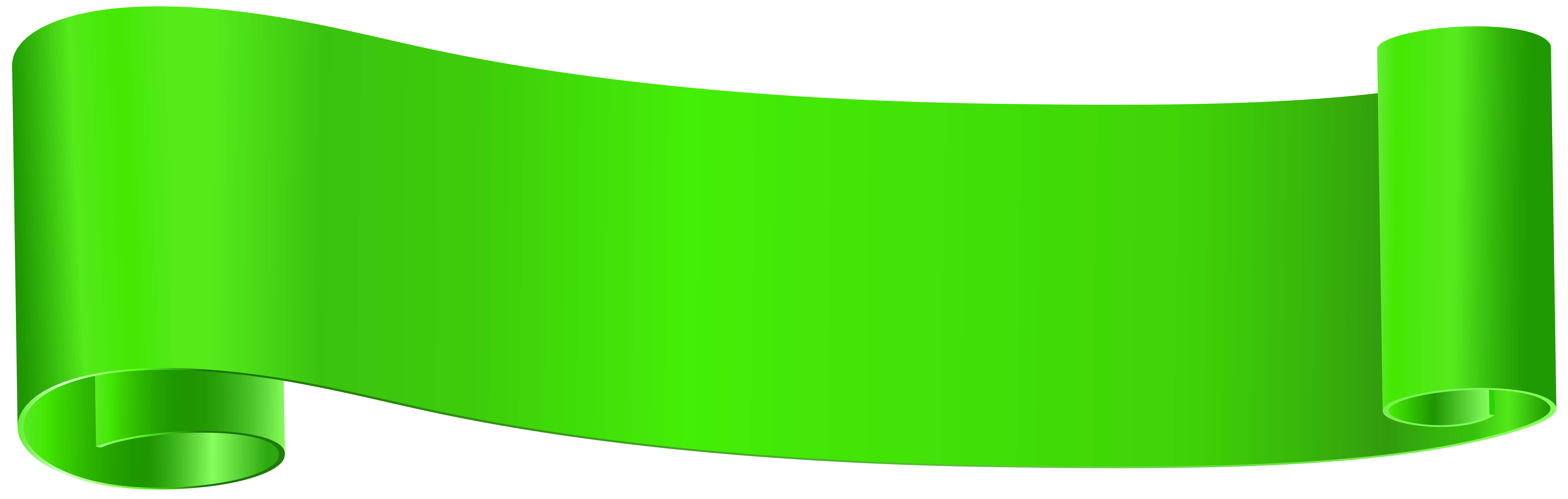 Green Banner PNG Photo