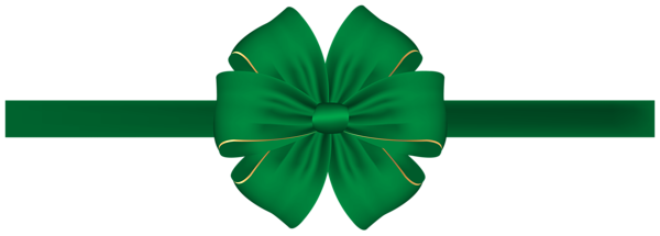 Green Bow PNG Pic