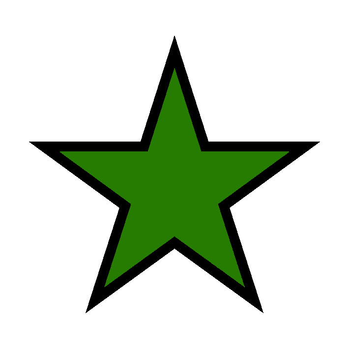 Green Star PNG Photo