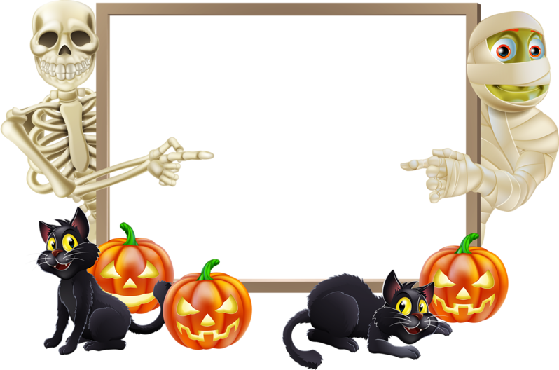 Halloween Frame PNG Isolated Image