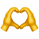 Hand Heart Emoji PNG Pic