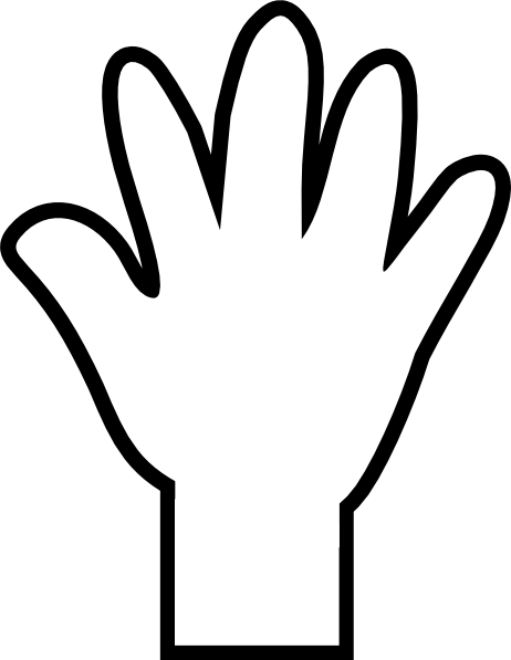 Hand Outline PNG HD Isolated