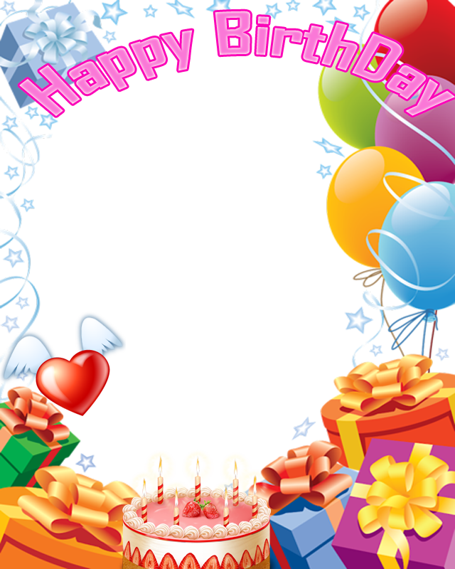 Happy Birthday Frame PNG Clipart