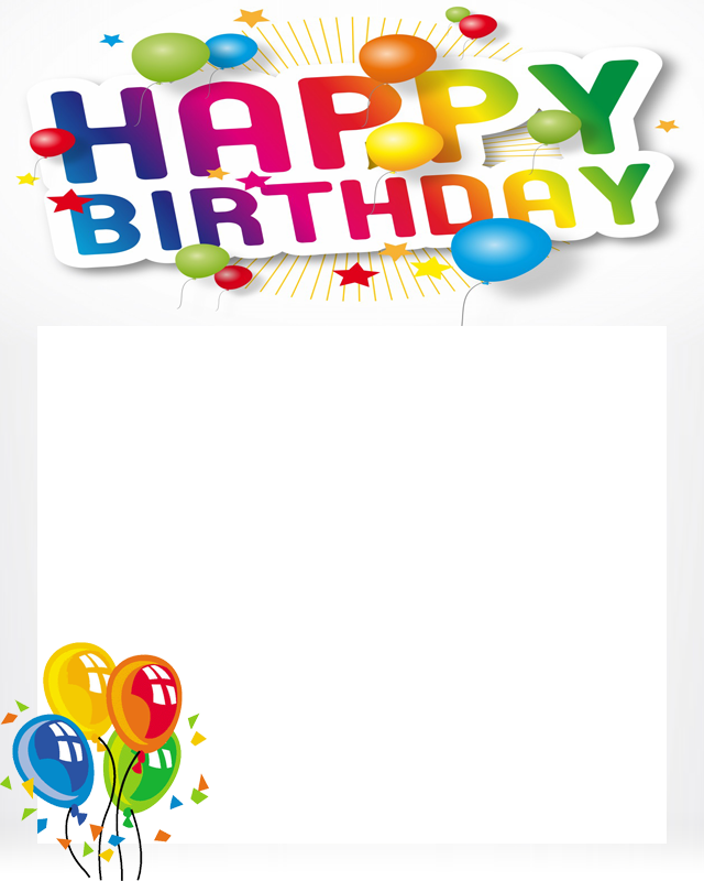 Happy Birthday Frame PNG Picture