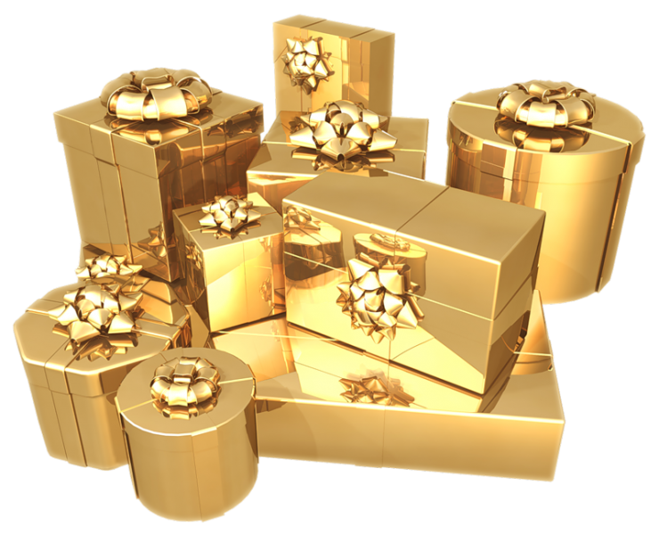 Happy Birthday Gold PNG Isolated Image