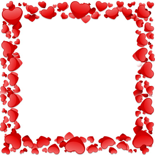 Hearts Frame PNG Pic