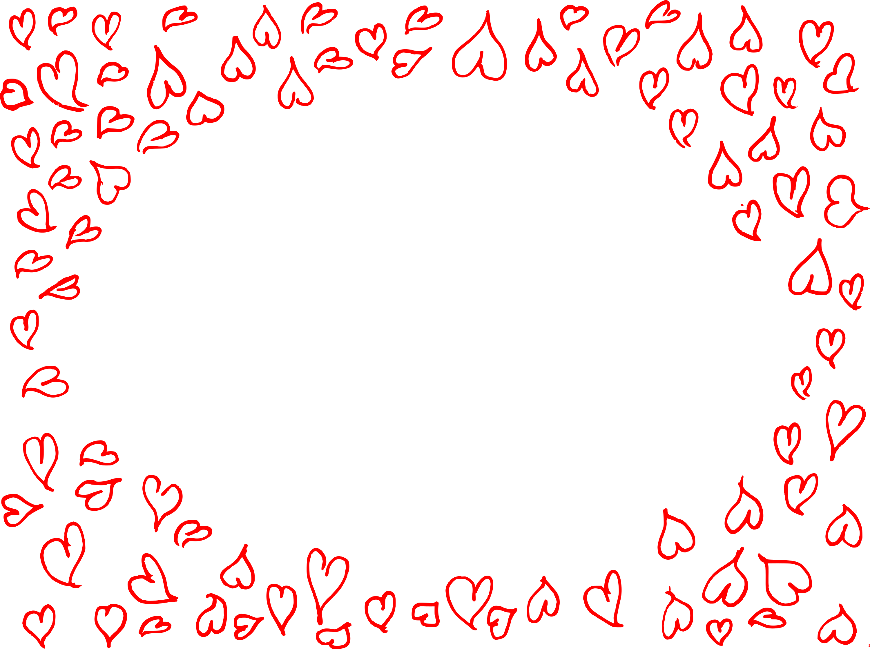 Hearts Frame PNG