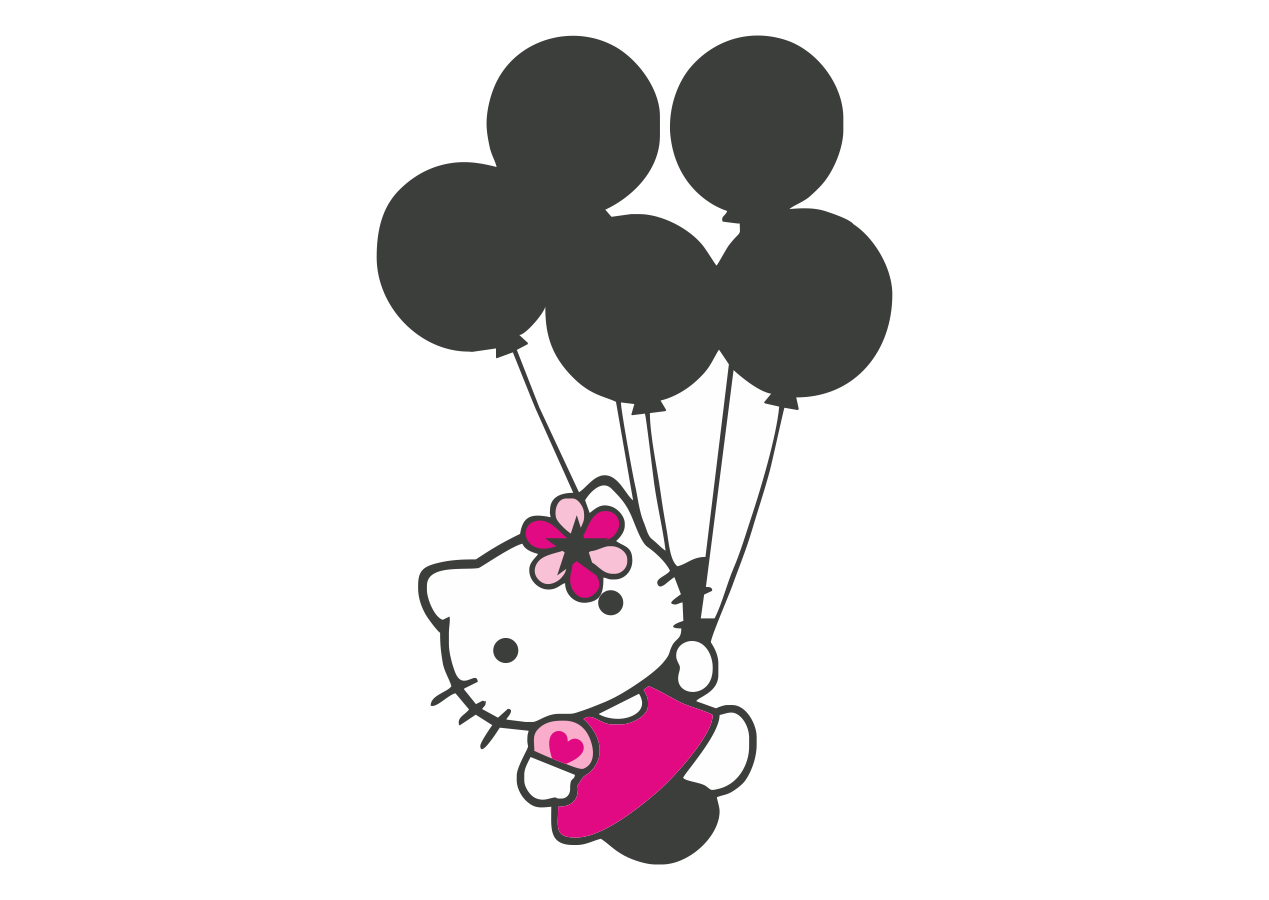 Hello Kitty Logo PNG Isolated HD