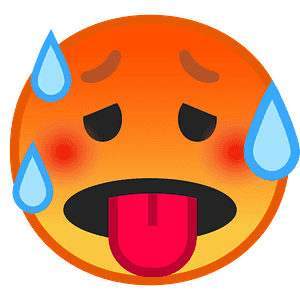 Hot Emoji PNG Photo