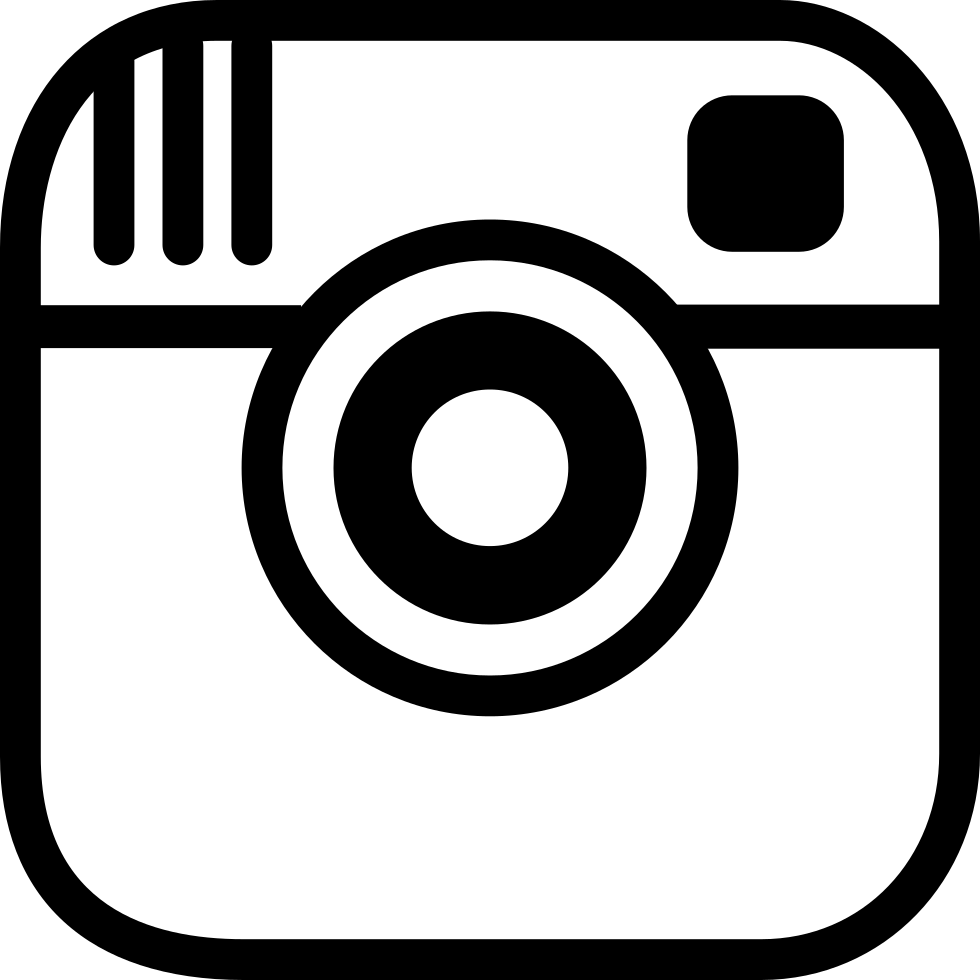 Instagram Logo Black And White PNG Photo