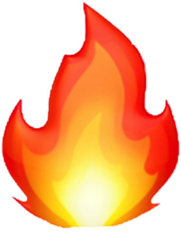 Iphone Fire Emoji PNG