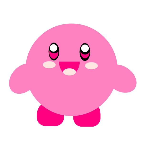 Kirby Face Transparent PNG