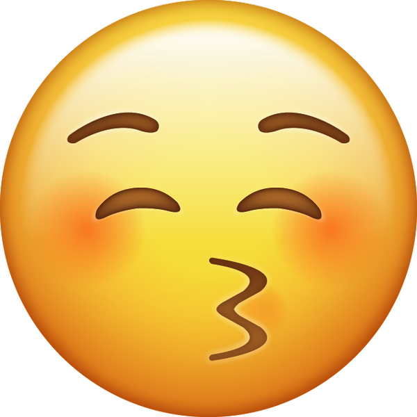 Kiss Emoji PNG Clipart
