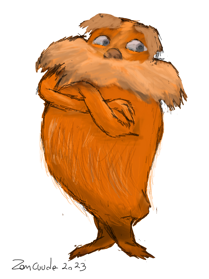 Lorax PNG Isolated Photo