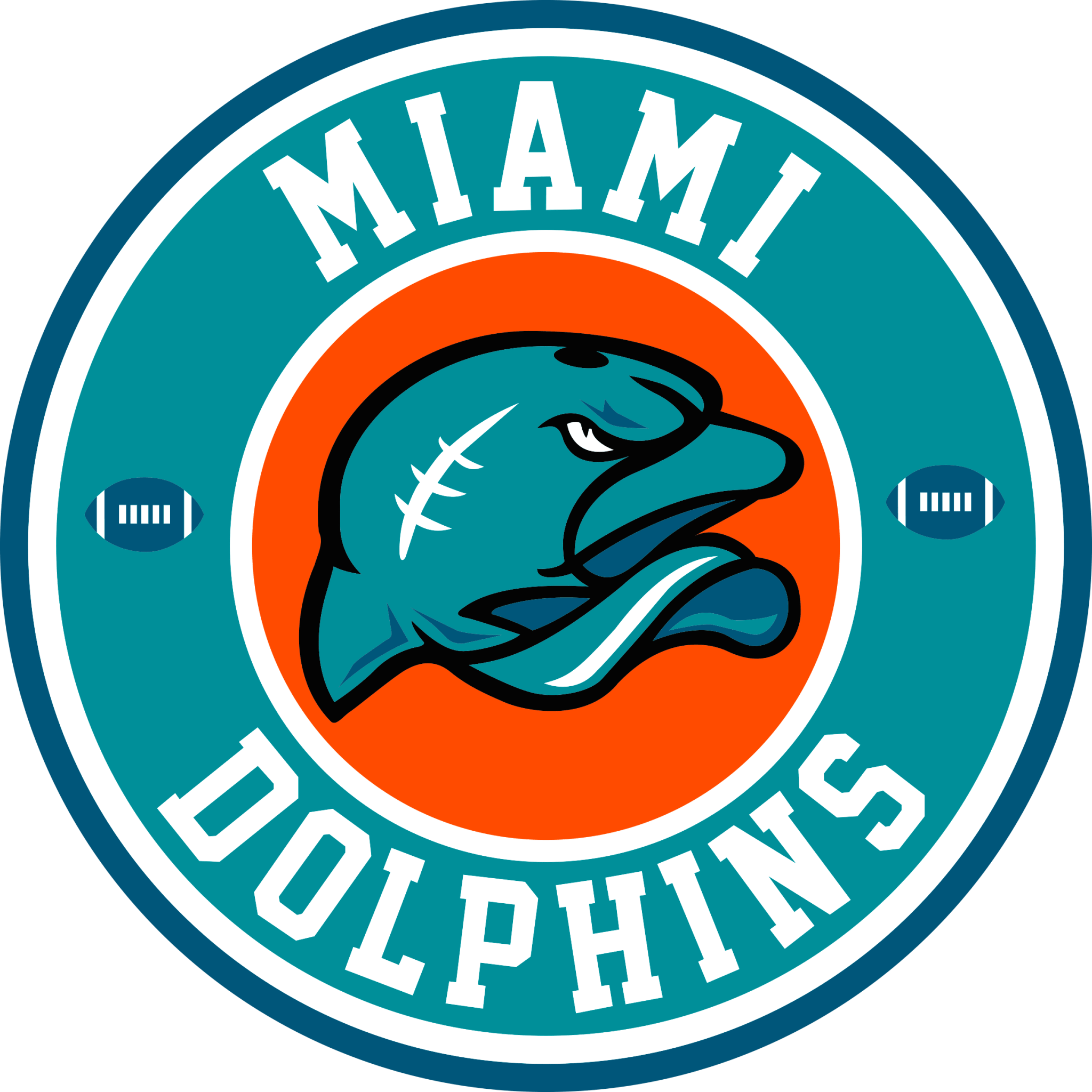 Miami Dolphins Logo PNG Isolated HD