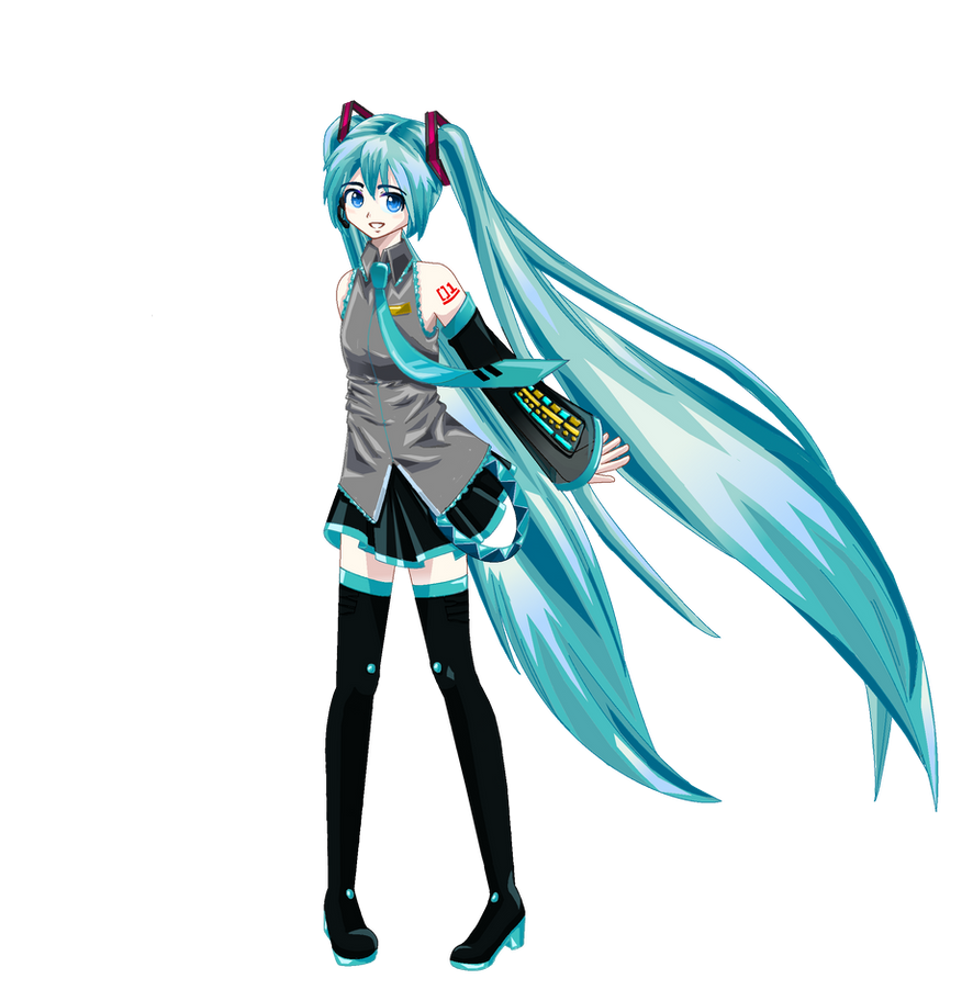 Miku Hair PNG Isolated Pic