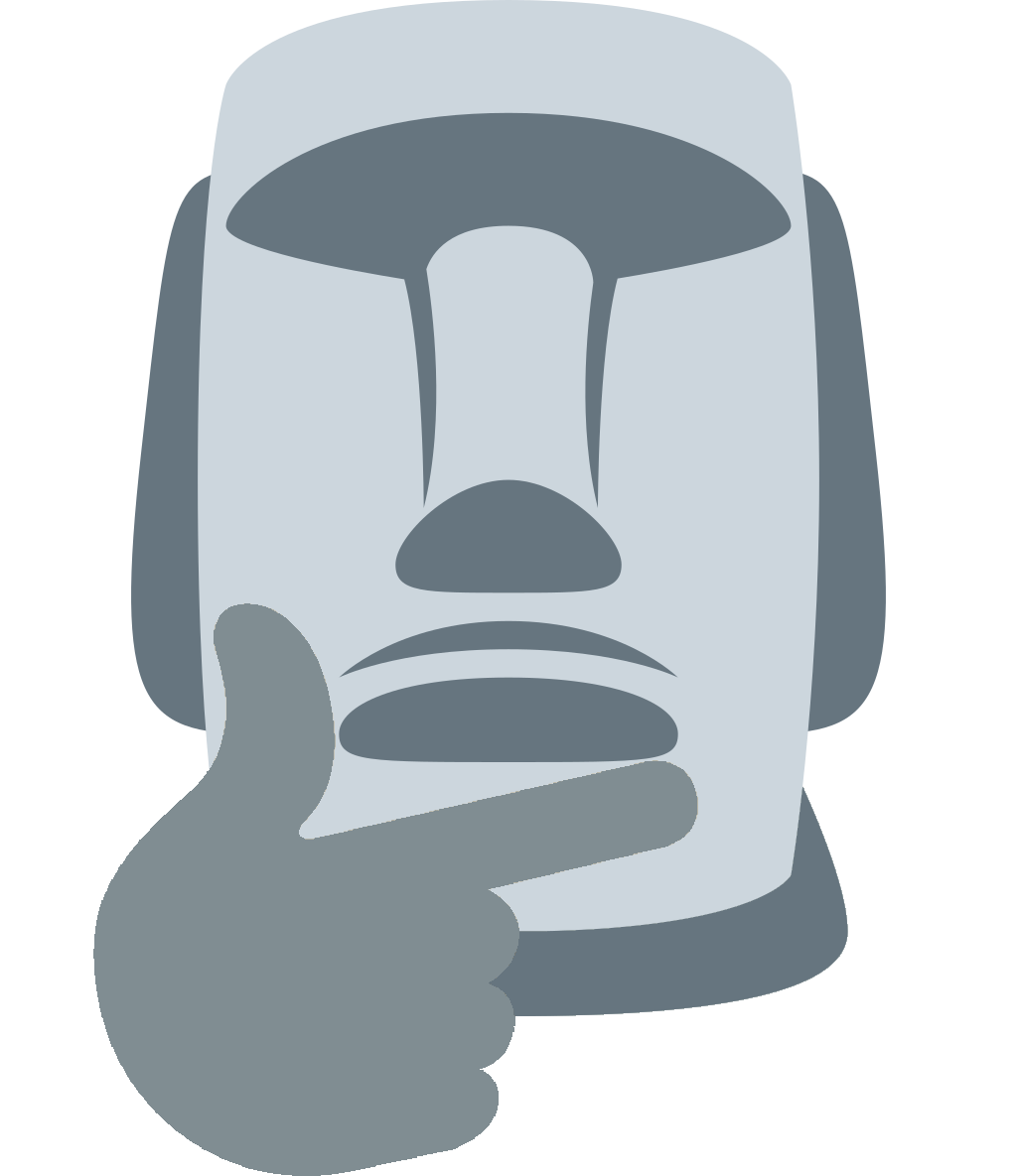 Moai Emoji PNG File