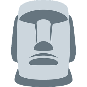 Moai Emoji PNG Pic