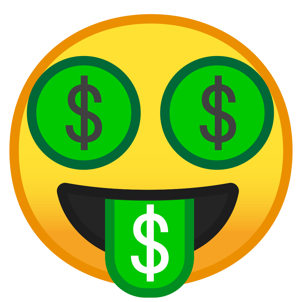 Money Face Emoji PNG File