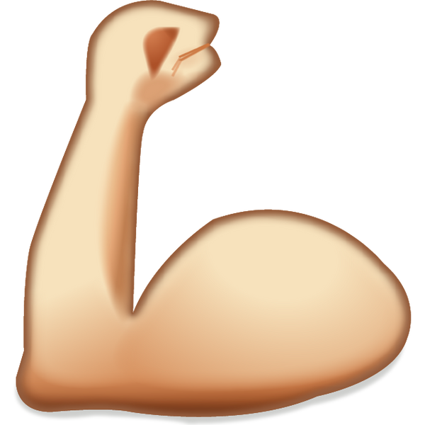 Muscle Emoji PNG Clipart