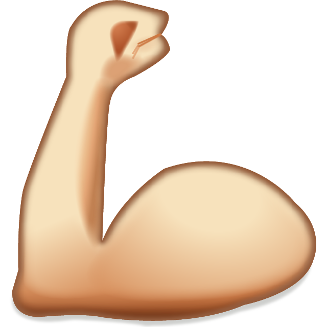 Muscle Emoji PNG HD