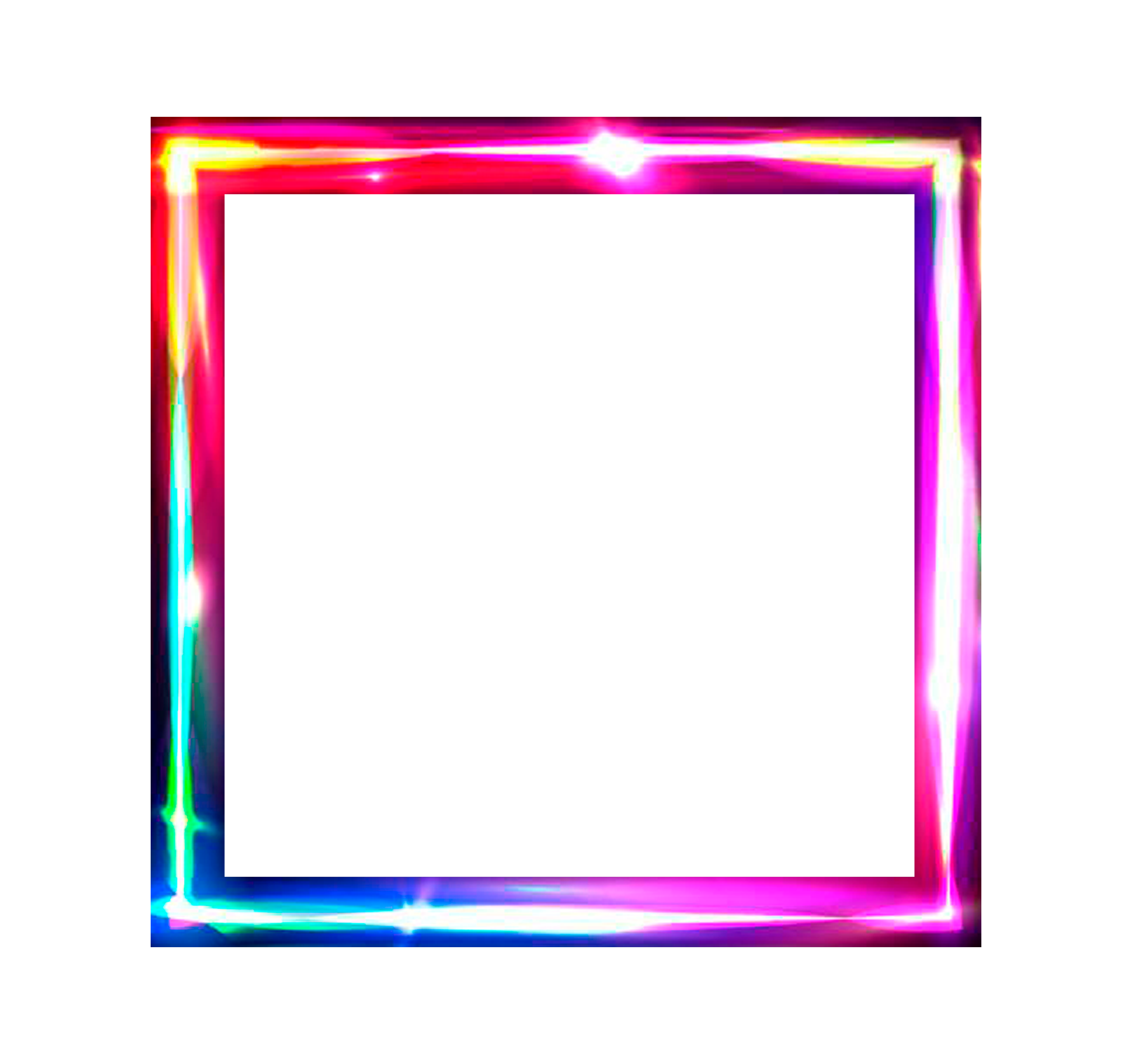 Neon Frame PNG Free Download