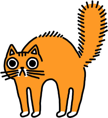 Orange Cat PNG File