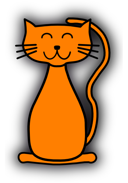 Orange Cat PNG Isolated File