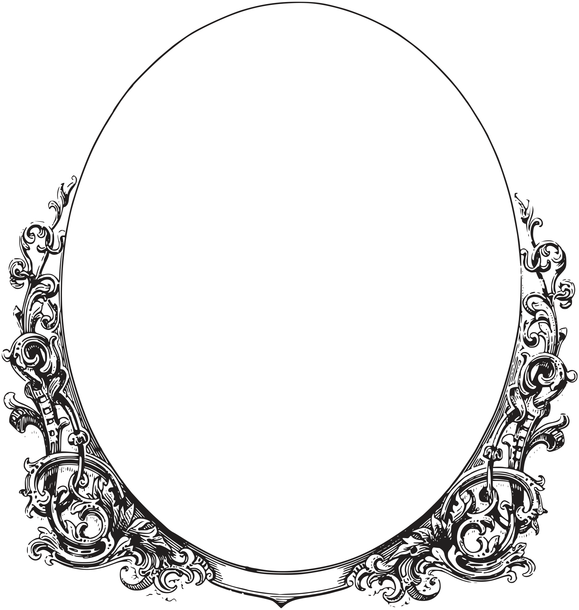 Oval Frame PNG Clipart
