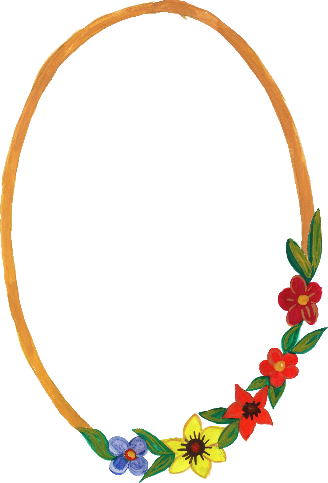 Oval Frame PNG Isolated HD