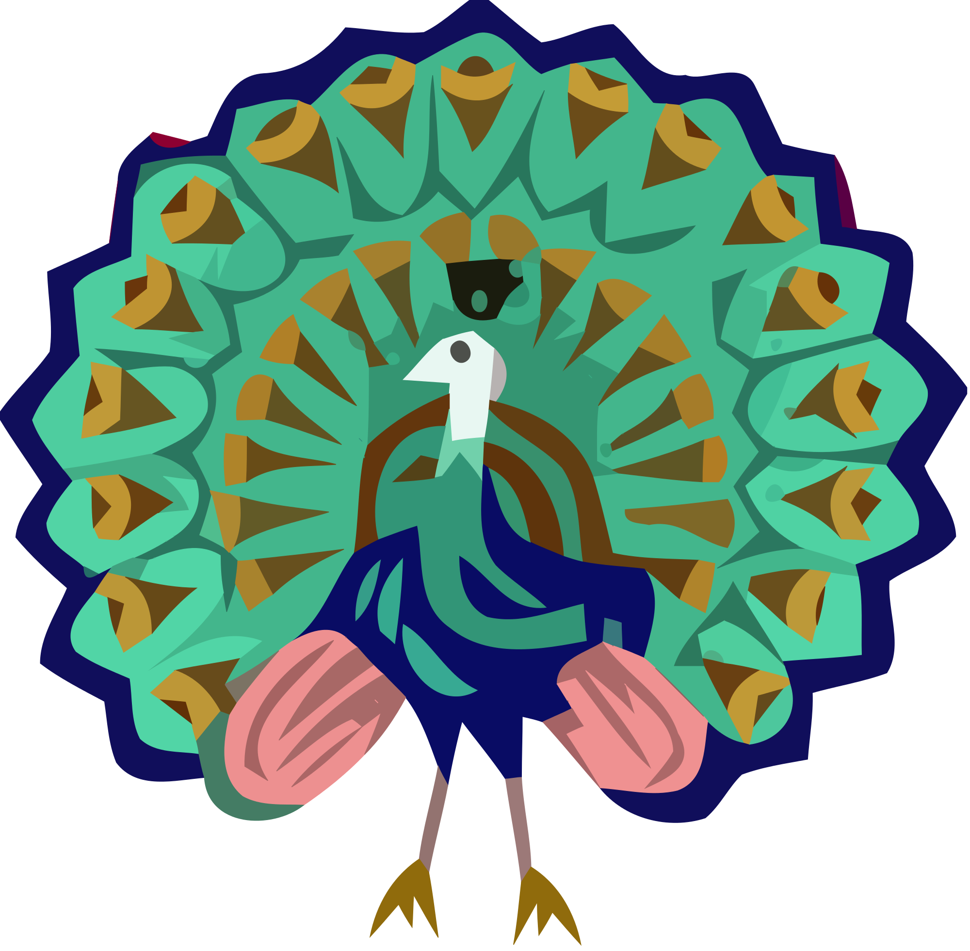 Peacock Logo PNG Transparent