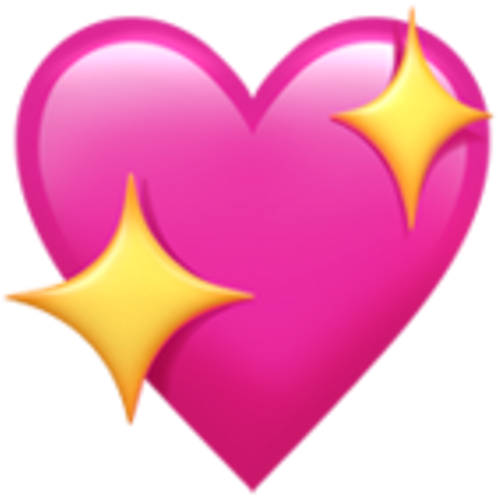 Pink Heart Emoji PNG Image