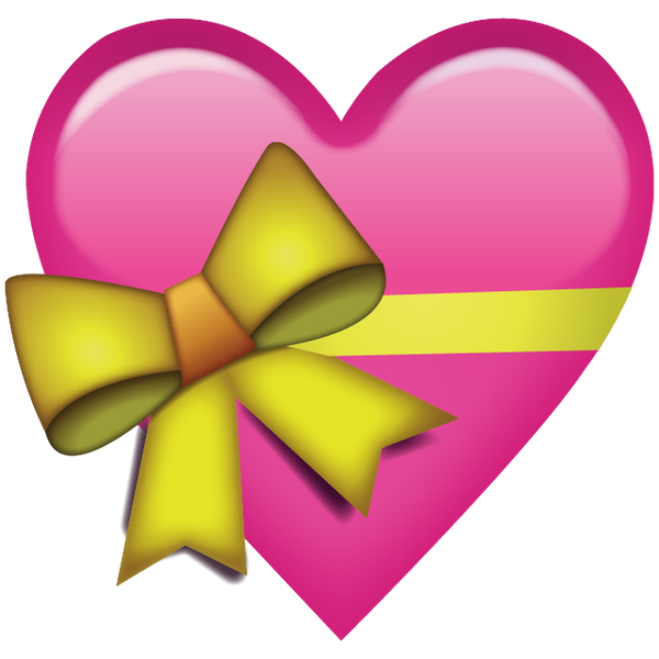 Pink Heart Emoji PNG Photo