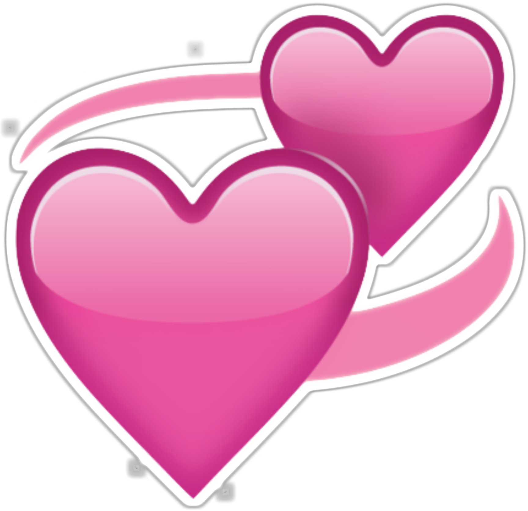 Pink Heart Emoji PNG Pic
