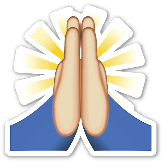 Praying Hands Emoji PNG Pic