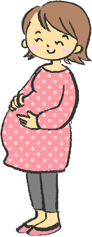 Pregnant Woman Cartoon PNG Clipart