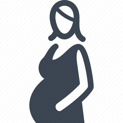 Pregnant Woman Cartoon PNG Photo