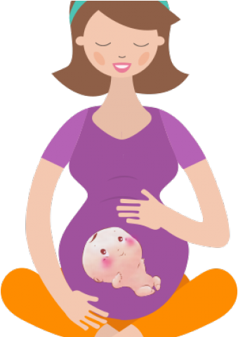 Pregnant Woman Cartoon PNG Picture