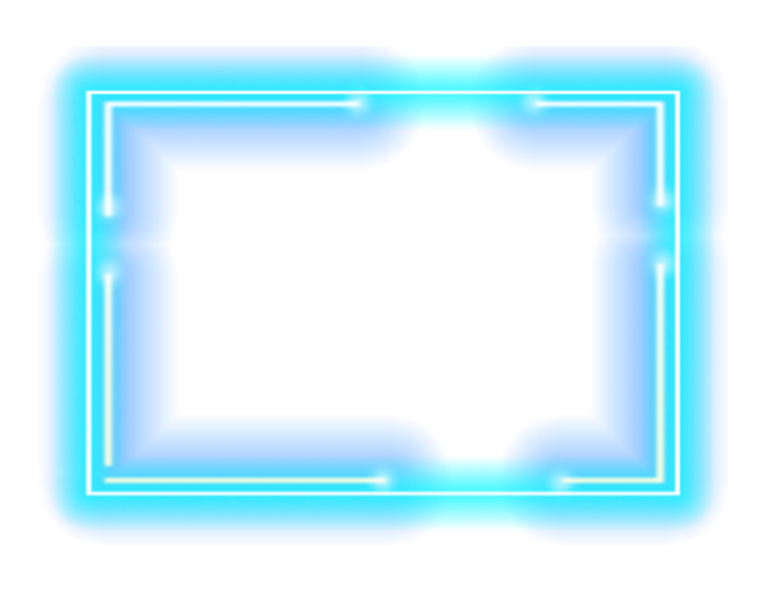 Rectangle Neon Frame PNG Picture