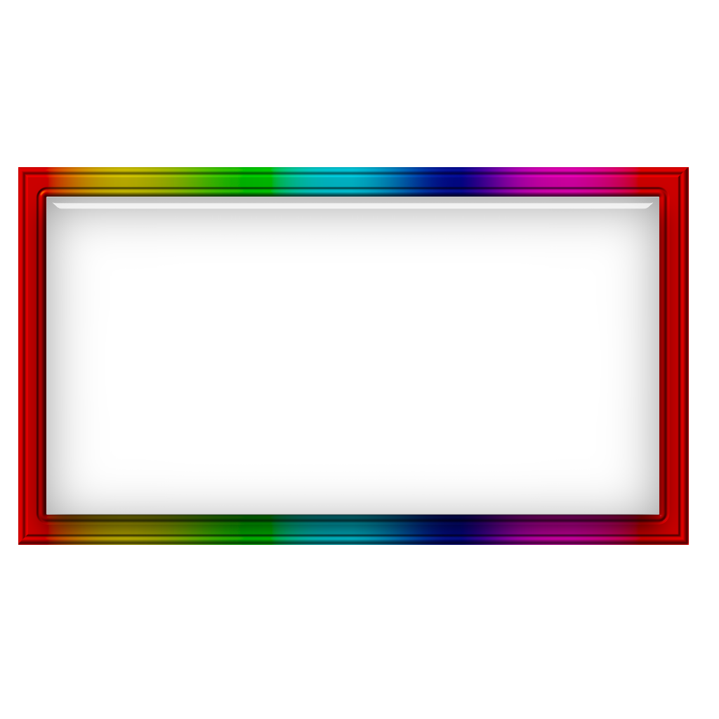 Rectangle Neon Frame PNG