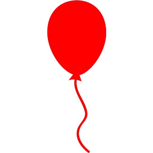 Red Balloon PNG Isolated HD