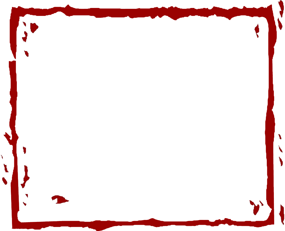 Red Border PNG Isolated Image