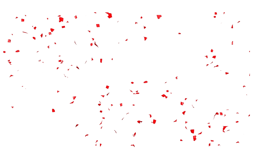 Red Confetti PNG HD