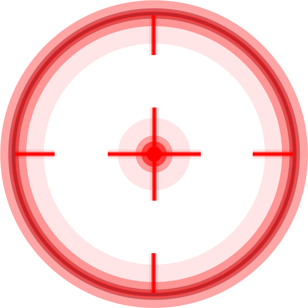 Red Crosshair PNG Isolated HD