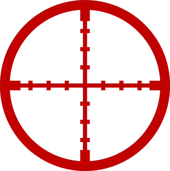 Red Crosshair PNG Isolated Pic