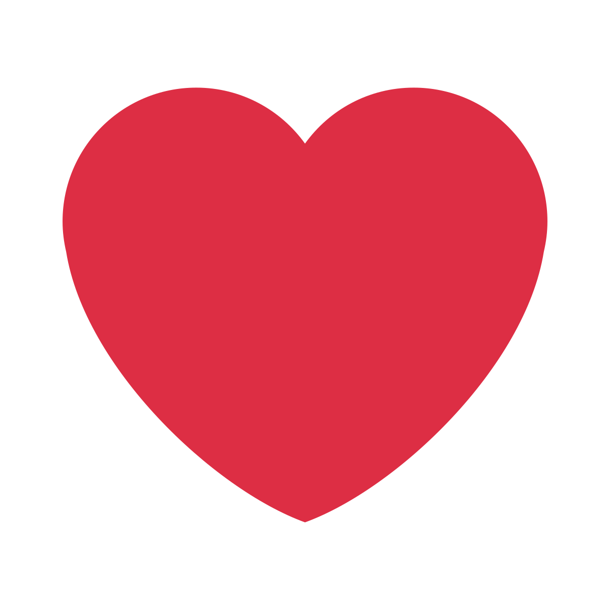 Red Heart Emoji PNG Clipart