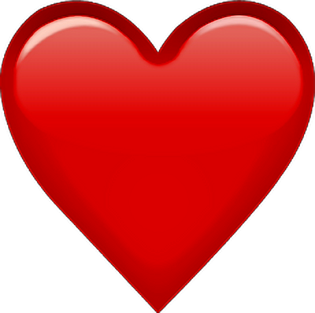 Red Heart Emoji PNG Photos